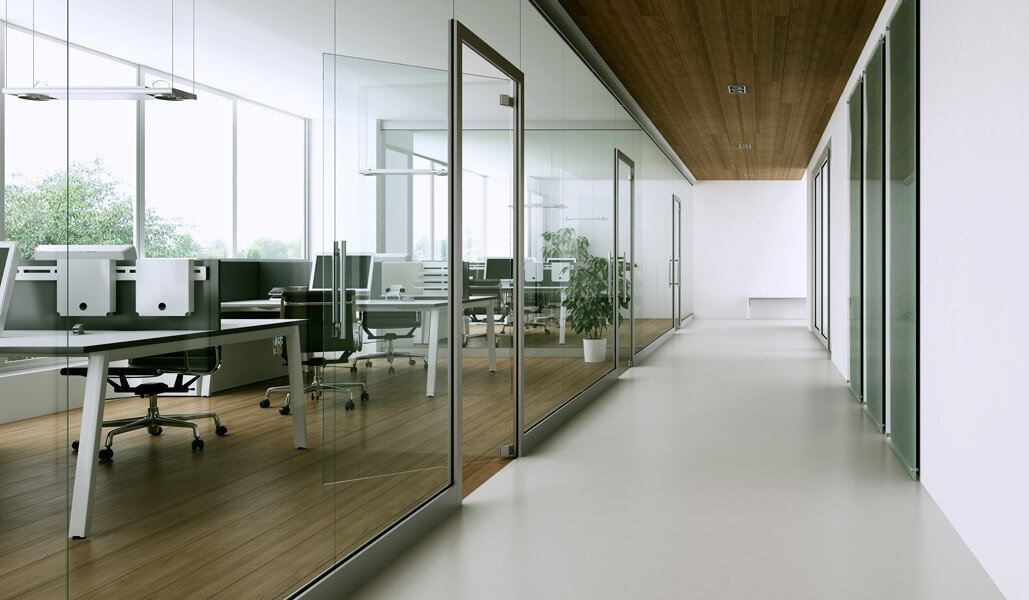 Gran ventanal acristalado con vidrio de control solar Glasscor